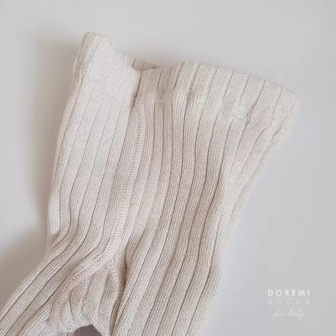 Teamand - Korean Children Fashion - #kidsstore - Glitter TightsBaby Pink Socks - 2