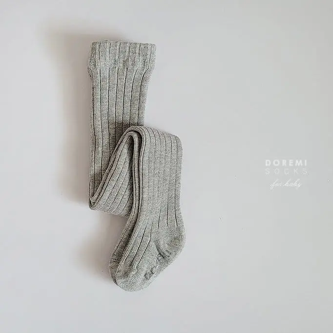 Teamand - Korean Children Fashion - #Kfashion4kids - Glitter TightsMelange Gray - 4