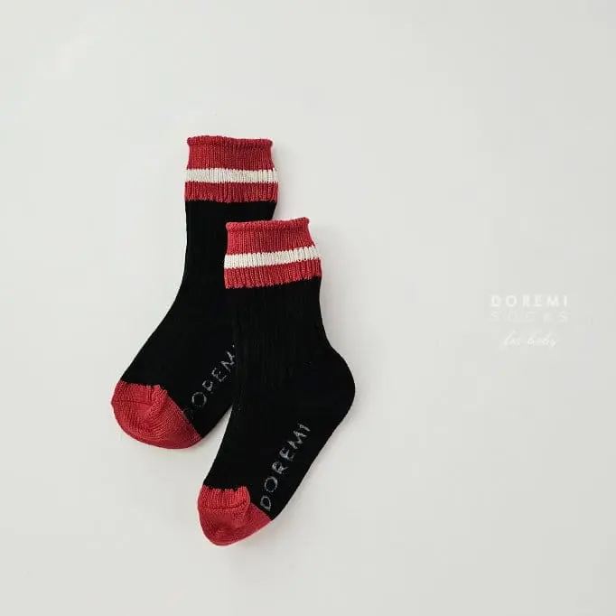 Teamand - Korean Children Fashion - #prettylittlegirls - Sand Dotom Camel Socks Set - 5