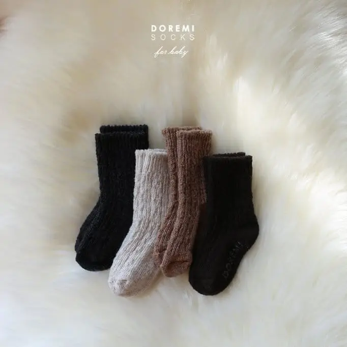Teamand - Korean Children Fashion - #todddlerfashion - Twist Socks Set
