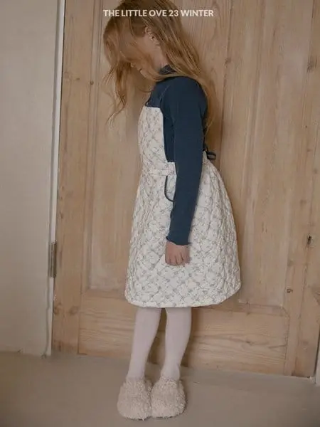 The Little Ove - Korean Children Fashion - #Kfashion4kids - Snow Flower Quilting One-piece - 4