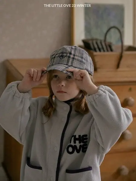 The Little Ove - Korean Children Fashion - #littlefashionista - Heart Check Ball Cap - 4
