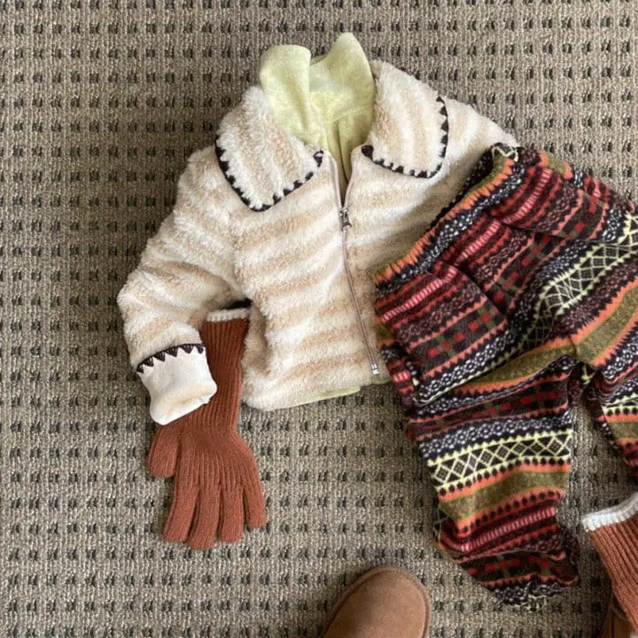 Urban Rabbit - Korean Children Fashion - #kidzfashiontrend - Esnic Fleece Pants - 10