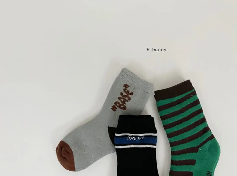 V Bunny - Korean Children Fashion - #Kfashion4kids - Base Socks Set