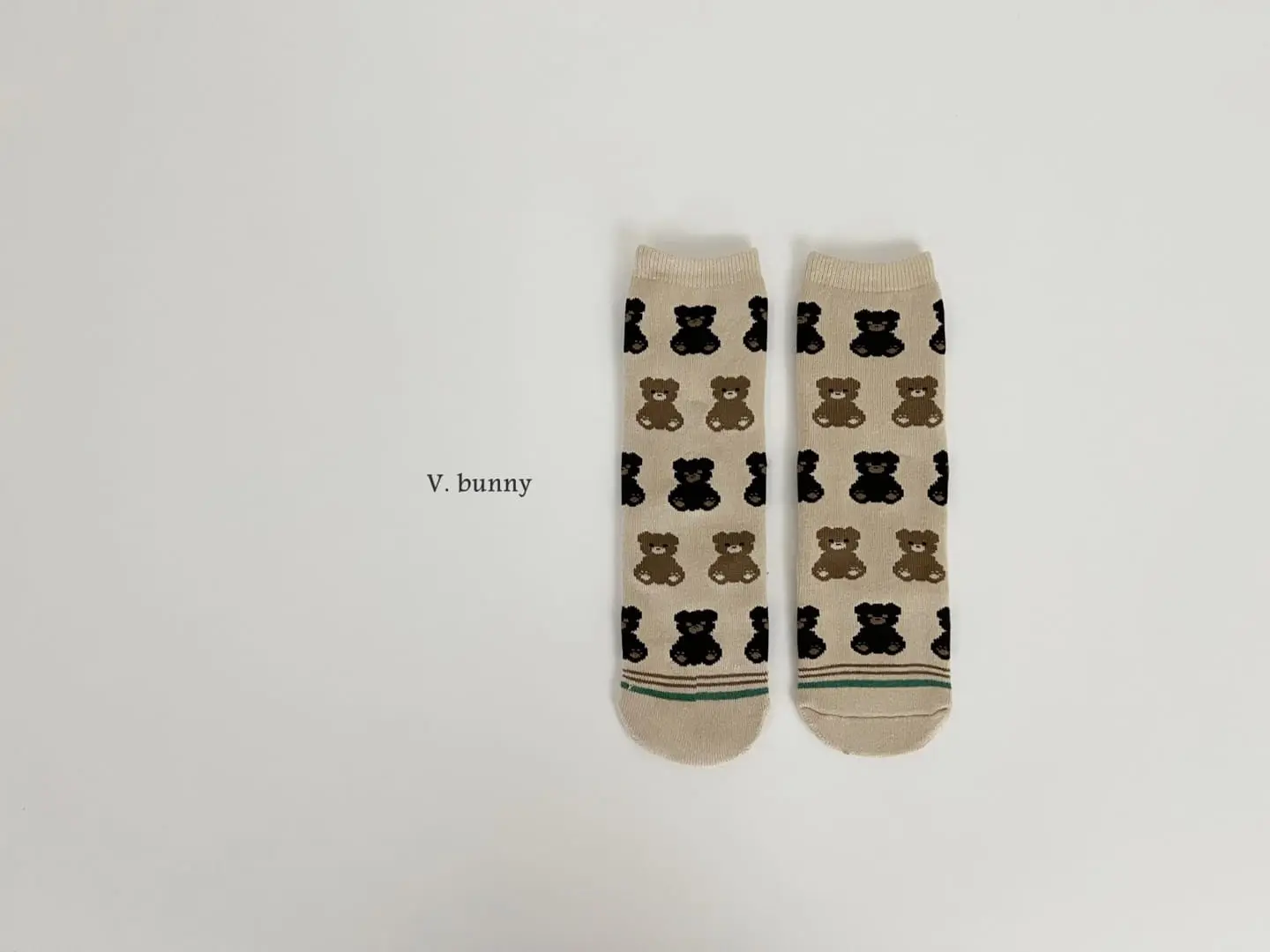 V Bunny - Korean Children Fashion - #discoveringself - One Bear Socks Set - 5