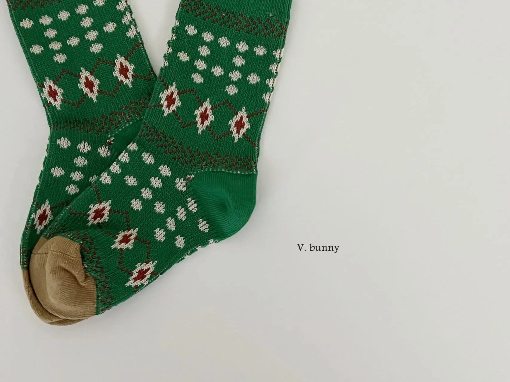 V Bunny - Korean Children Fashion - #kidsstore - Tree Socks Set - 5