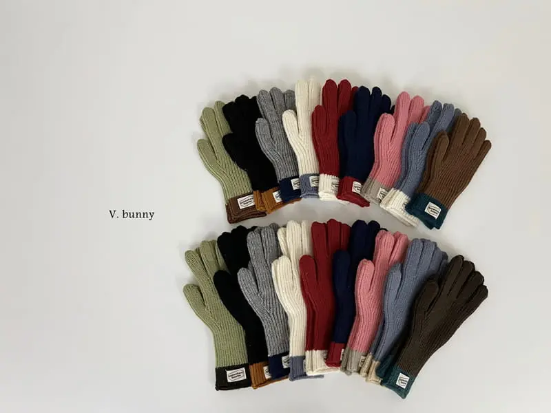 V Bunny - Korean Women Fashion - #womensfashion - Label Gloves With Adult - 2