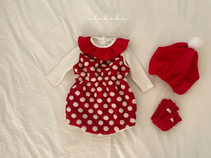 Valu Bebe - Korean Baby Fashion - #babylifestyle - Christmas Frill Tee - 3