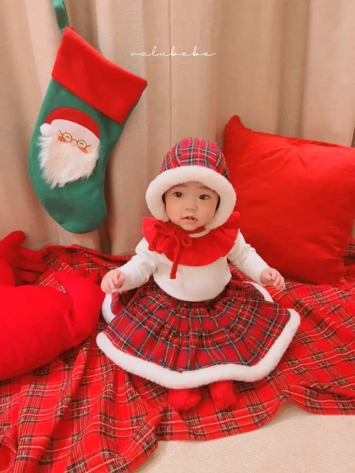 Valu Bebe - Korean Baby Fashion - #onlinebabyboutique - Christmas Frill Tee - 9