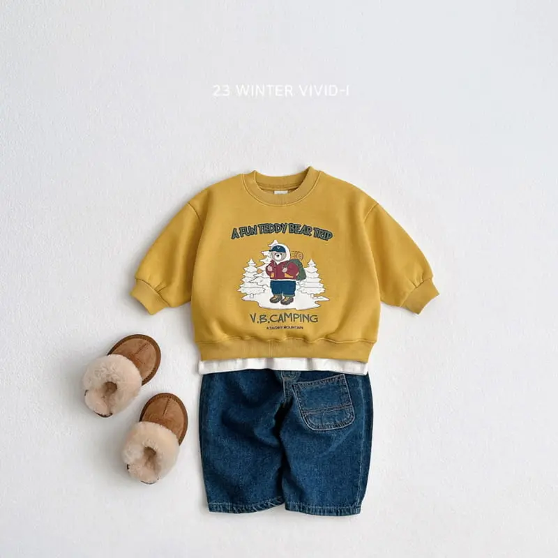 Vivid I - Korean Children Fashion - #Kfashion4kids - Bear Traking Sweatshirt - 10