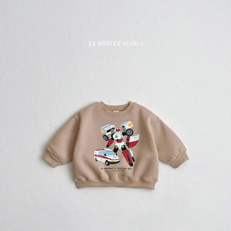 Vivid I - Korean Children Fashion - #childofig - Change Robbot Sweatshirt - 3