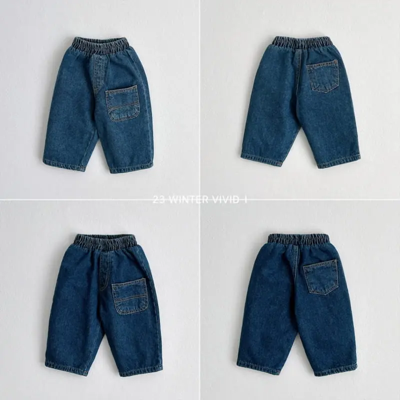 Vivid I - Korean Children Fashion - #childrensboutique - Fleece Daily Jeans
