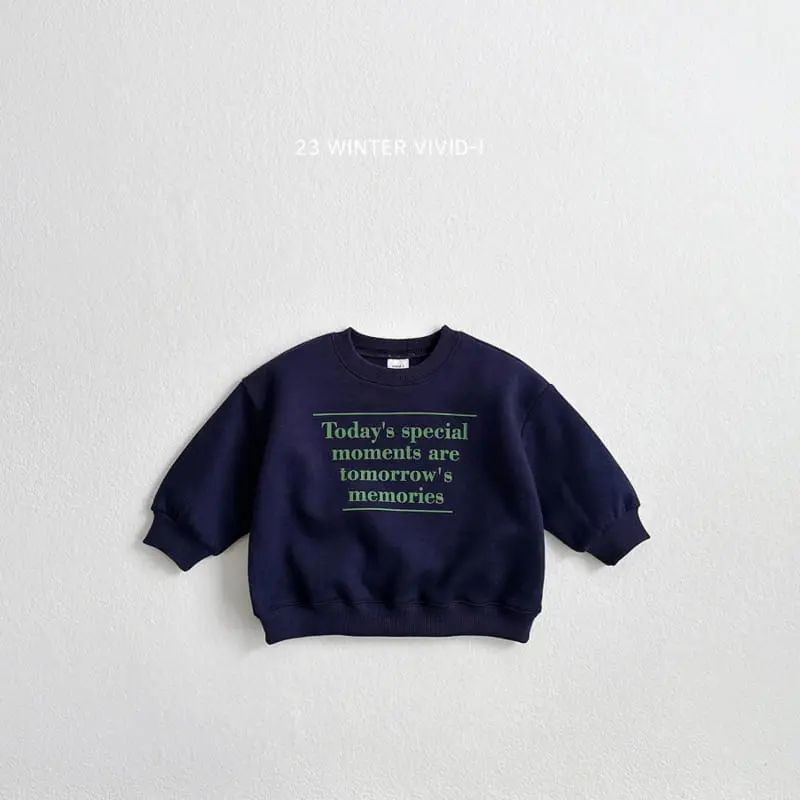 Vivid I - Korean Children Fashion - #childofig - Lettering Sweatshirt - 4