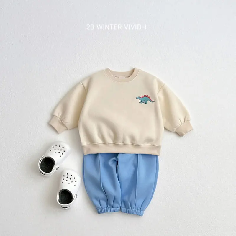 Vivid I - Korean Children Fashion - #childrensboutique - Dino Sweatshirt - 5