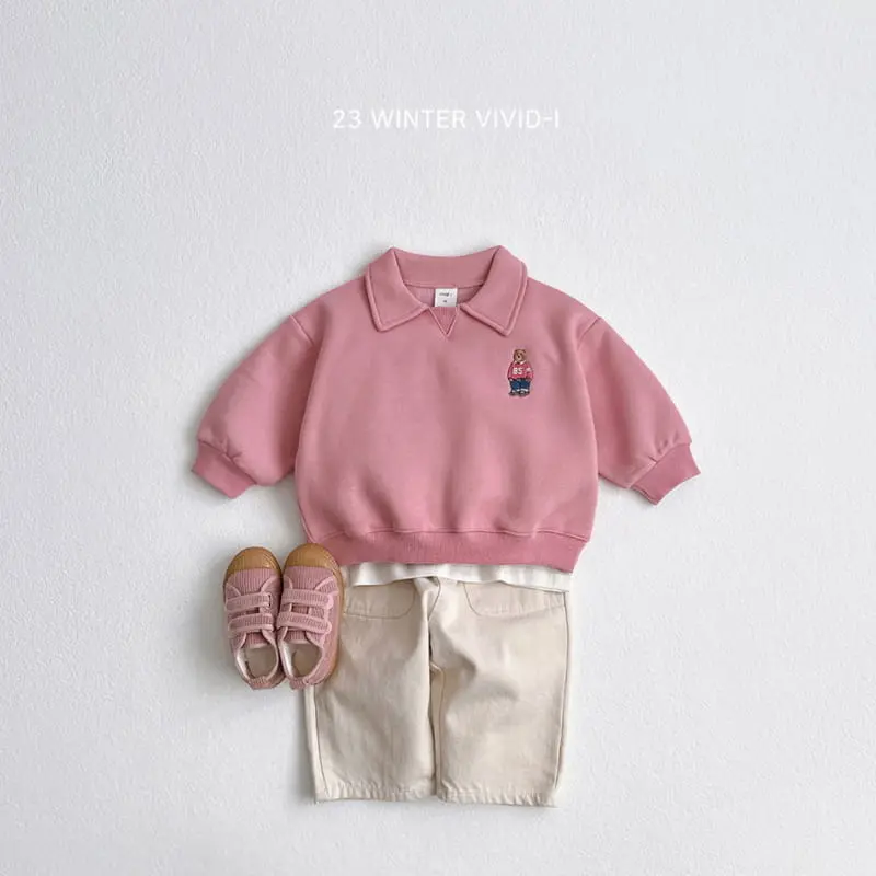 Vivid I - Korean Children Fashion - #discoveringself - Winter Bear Top Bottom Set - 9