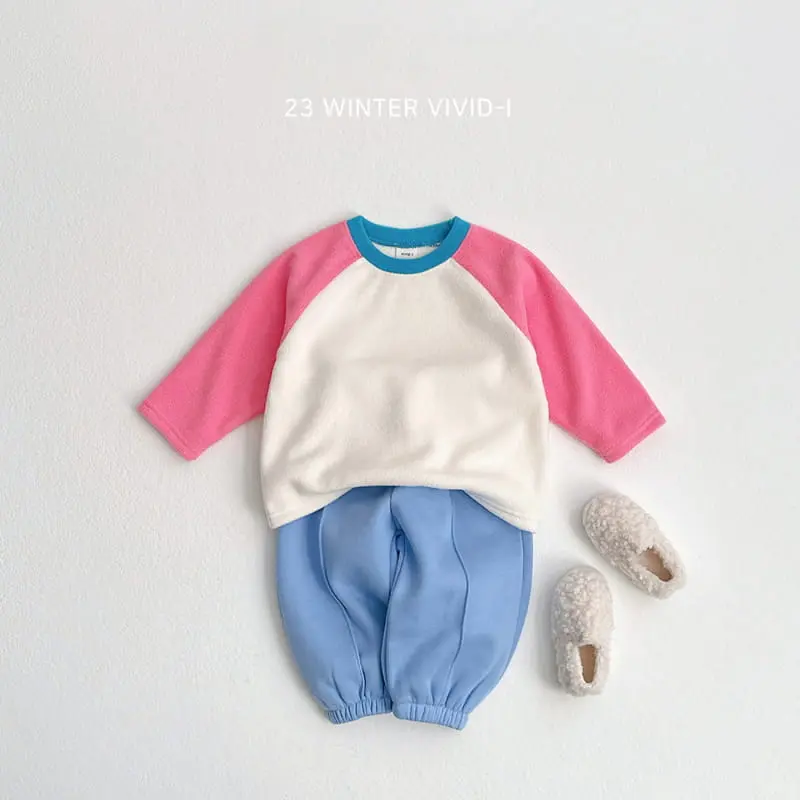 Vivid I - Korean Children Fashion - #discoveringself - Fleece Raglan Tee - 10