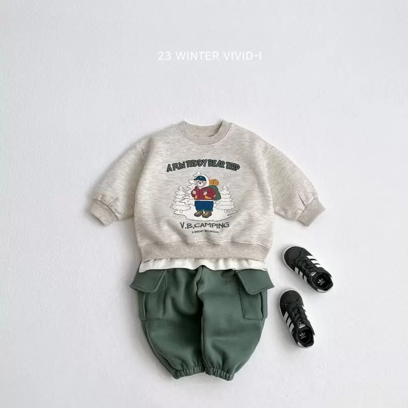 Vivid I - Korean Children Fashion - #fashionkids - Bear Traking Sweatshirt - 6
