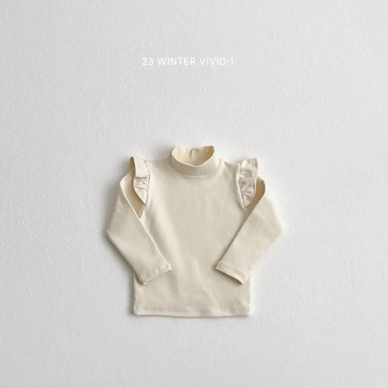 Vivid I - Korean Children Fashion - #fashionkids - Half Turtleneck Tee