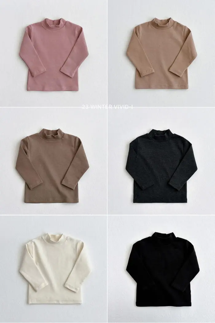Vivid I - Korean Children Fashion - #fashionkids - Peach Fleece Tee