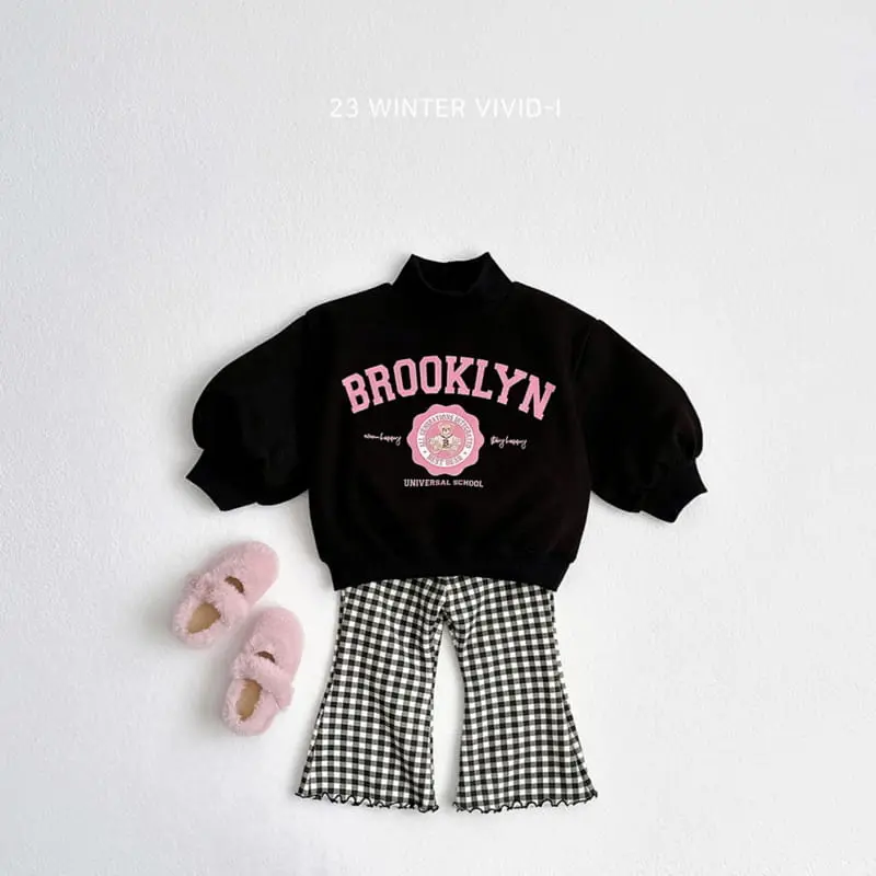 Vivid I - Korean Children Fashion - #kidsshorts - Fleece Top Bottom Set - 9