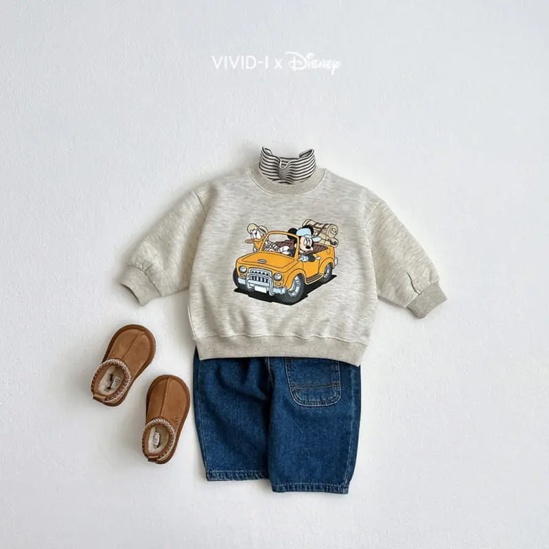 Vivid I - Korean Children Fashion - #kidsshorts - D Car Sweatshirt - 11
