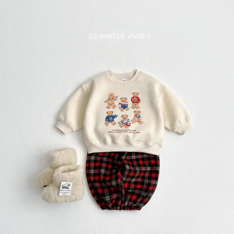 Vivid I - Korean Children Fashion - #fashionkids - Six Bear Sweatshirt - 4