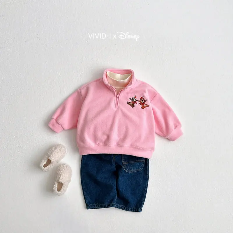 Vivid I - Korean Children Fashion - #kidzfashiontrend - D Fleece Anorak Top Bottom Set - 7