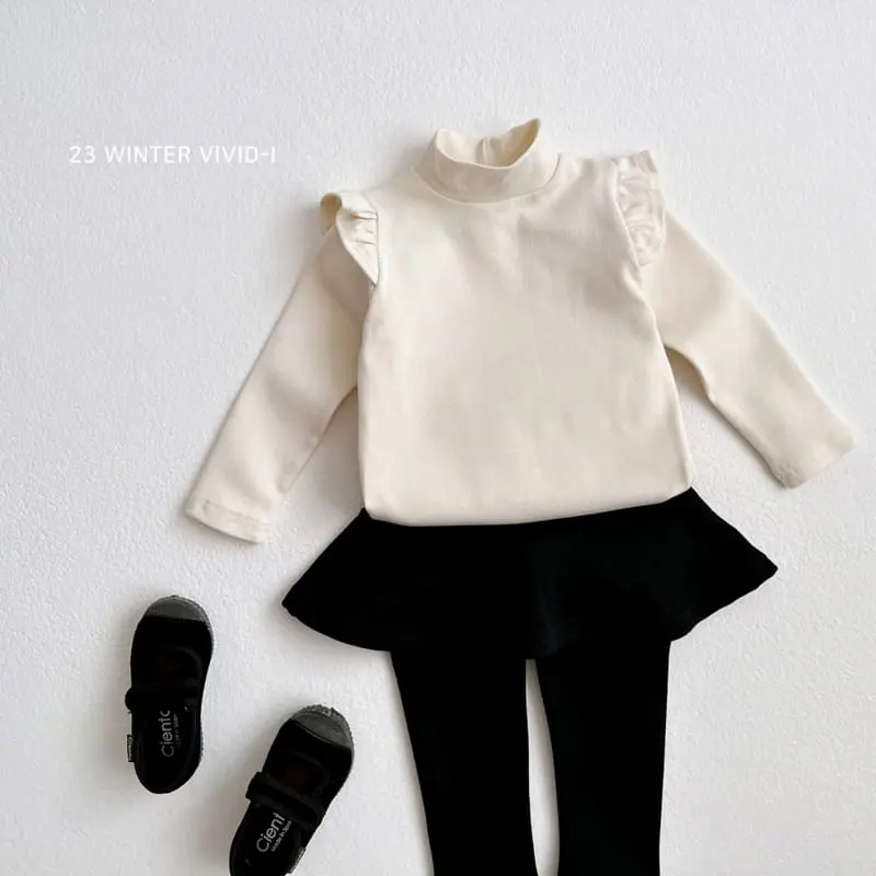 Vivid I - Korean Children Fashion - #kidsstore - Half Turtleneck Tee - 4