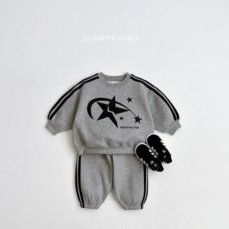 Vivid I - Korean Children Fashion - #kidzfashiontrend - Two Star Top Bottom Set - 5