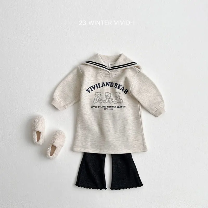 Vivid I - Korean Children Fashion - #littlefashionista - Denim Fleece Bootscut Pants - 7