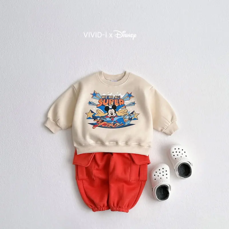 Vivid I - Korean Children Fashion - #littlefashionista - D Super Man Top Bottom Set - 5