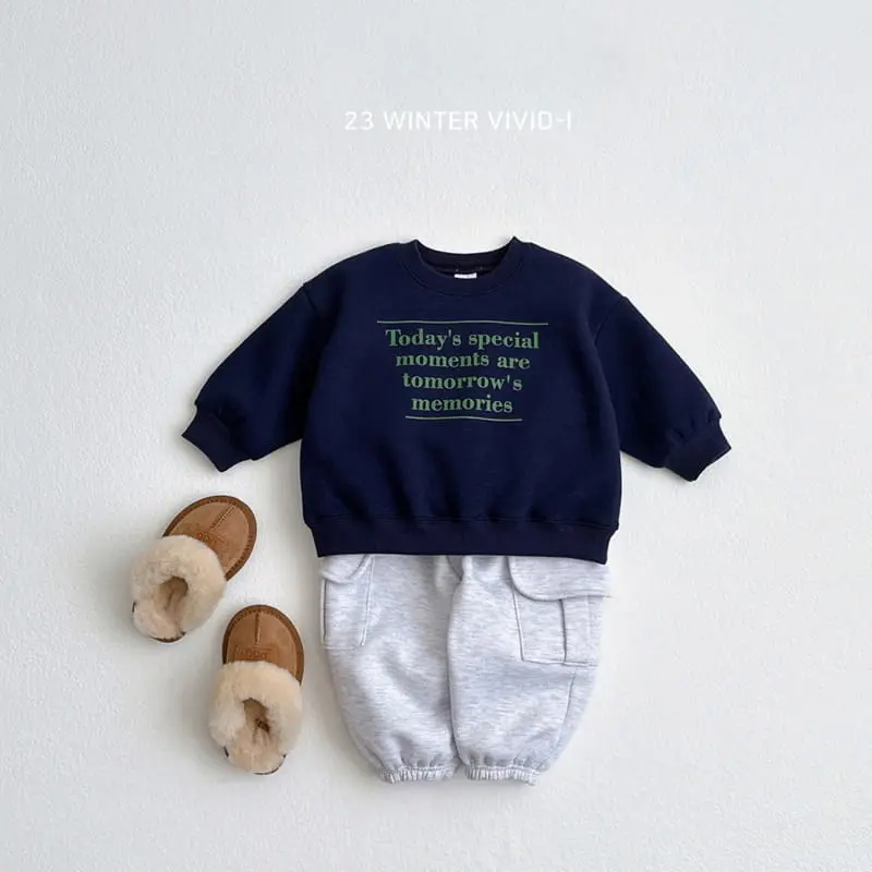 Vivid I - Korean Children Fashion - #littlefashionista - Lettering Sweatshirt - 12