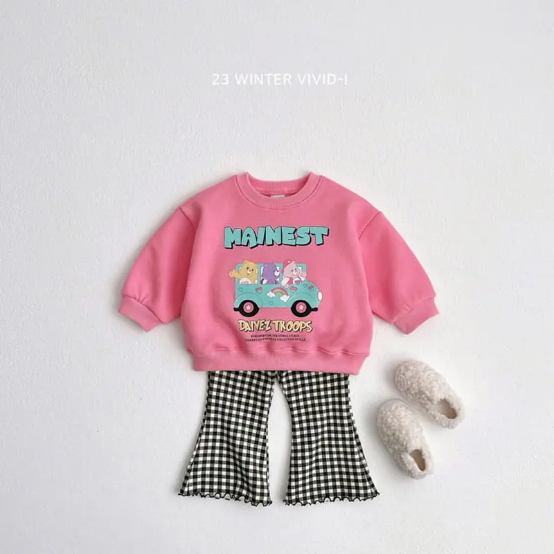 Vivid I - Korean Children Fashion - #magicofchildhood - Fleece Pattern Pants - 9