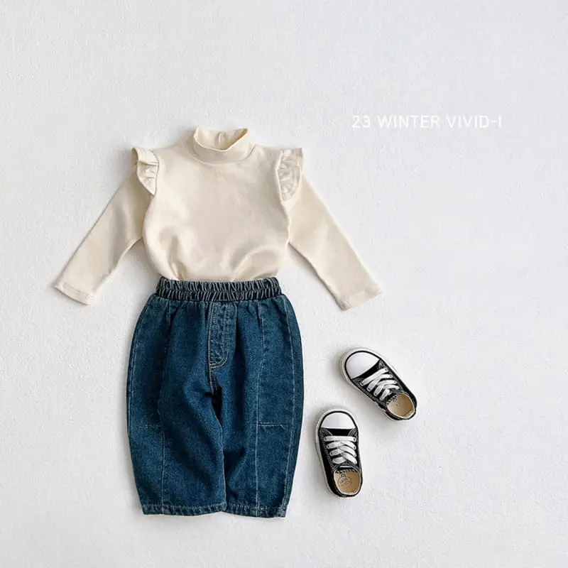 Vivid I - Korean Children Fashion - #magicofchildhood - Half Turtleneck Tee - 7