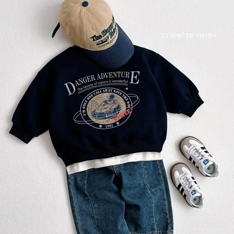 Vivid I - Korean Children Fashion - #minifashionista - Vintage Car Sweatshirt - 12