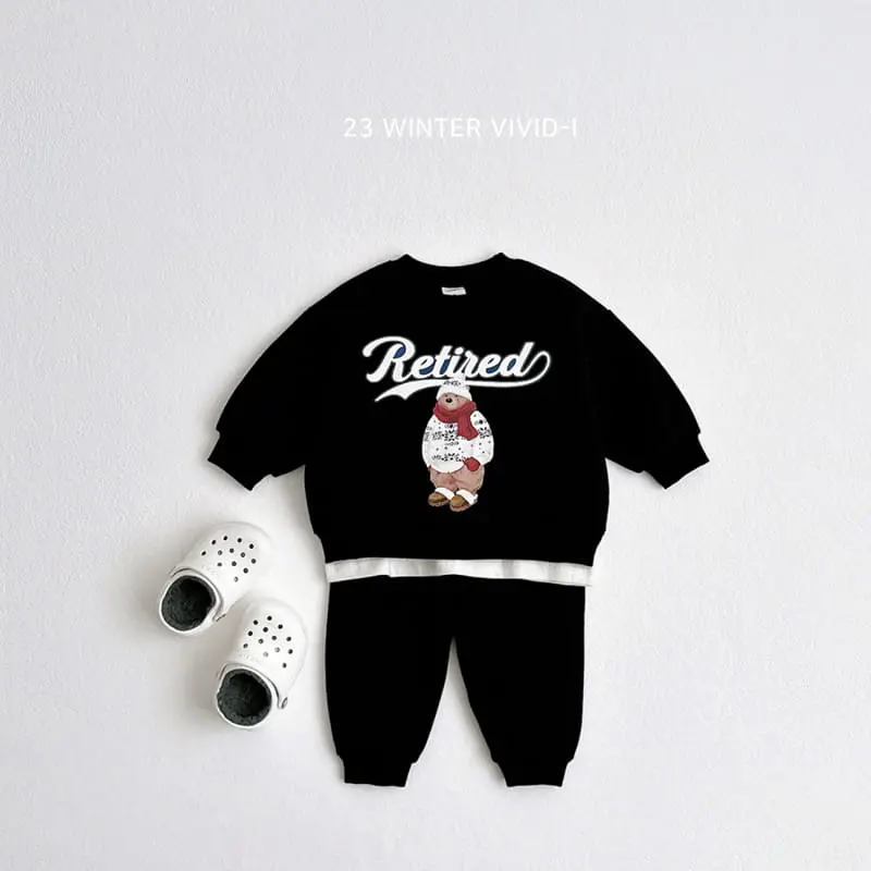 Vivid I - Korean Children Fashion - #prettylittlegirls - Nordic Top Bottom SET - 2