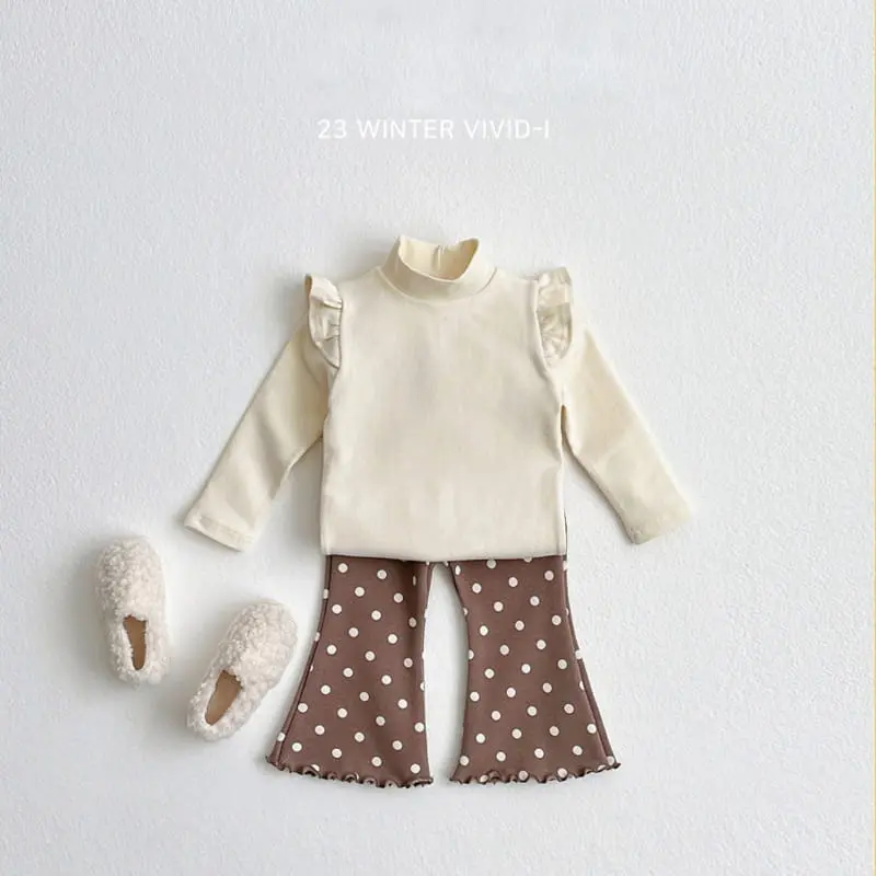 Vivid I - Korean Children Fashion - #prettylittlegirls - Half Turtleneck Tee - 9