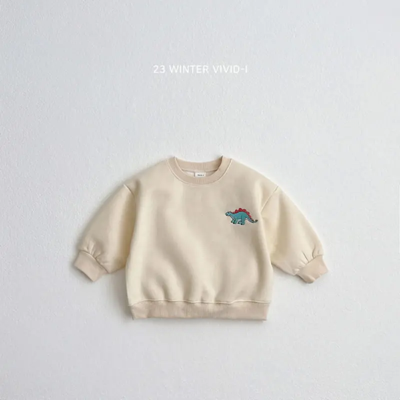 Vivid I - Korean Children Fashion - #todddlerfashion - Dino Sweatshirt