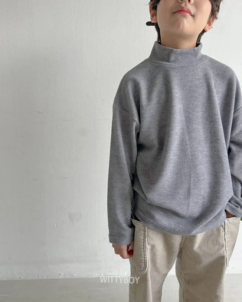 Witty Boy - Korean Children Fashion - #Kfashion4kids - Wendy Half Turtleneck Tee - 5