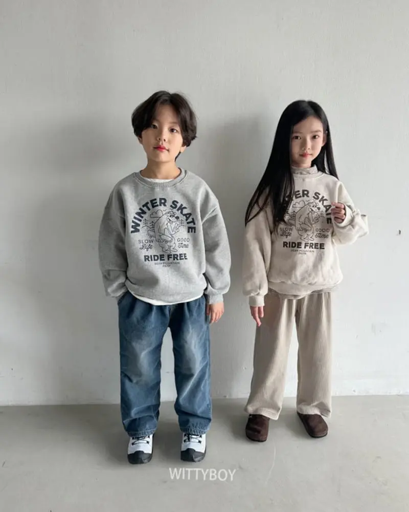 Witty Boy - Korean Children Fashion - #childofig - Skate Sweatshirt - 5