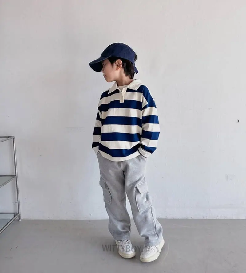 Witty Boy - Korean Children Fashion - #kidsshorts - Milk Collar Tee - 4