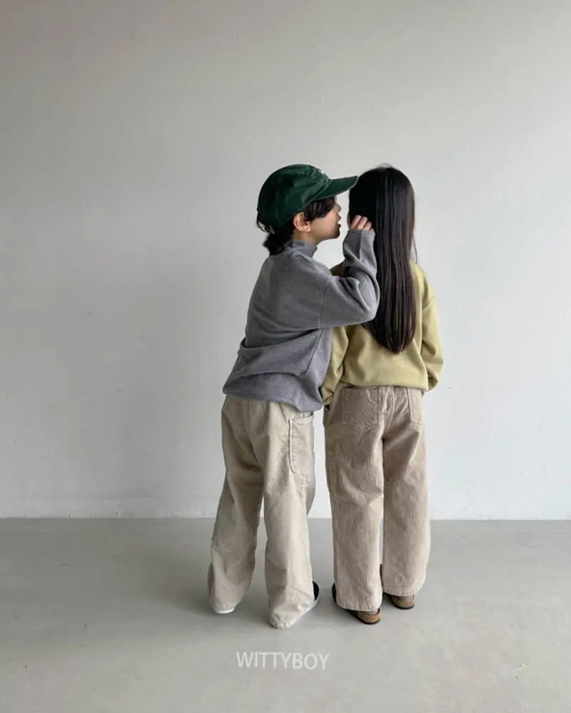 Witty Boy - Korean Children Fashion - #minifashionista - Creamy Corduroy Pants - 7