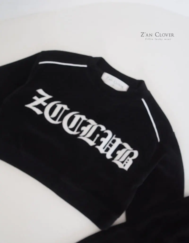 Zan Clover - Korean Children Fashion - #childofig - Big Logo Top Bottom Set - 3
