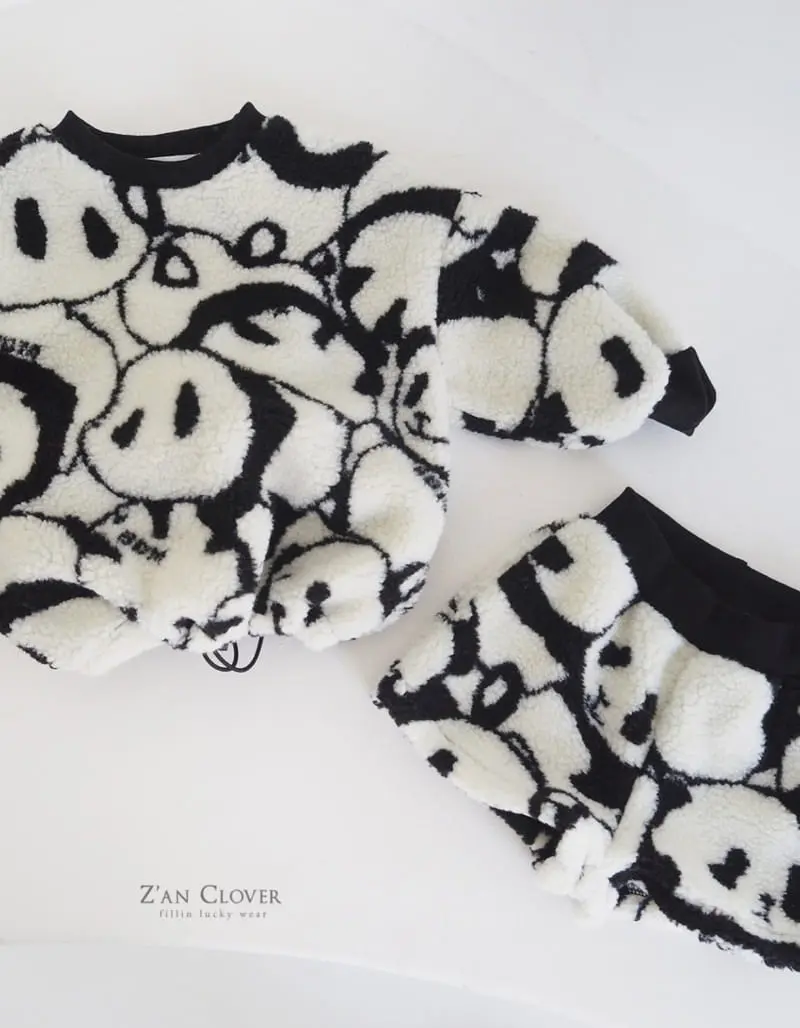 Zan Clover - Korean Children Fashion - #childofig - Pubao Top Bottom Set - 2