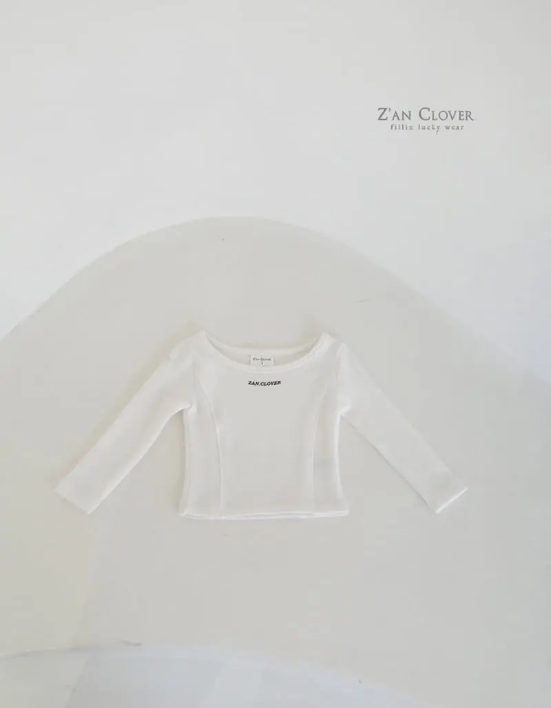 Zan Clover - Korean Children Fashion - #childofig - Wide U Neck Tee