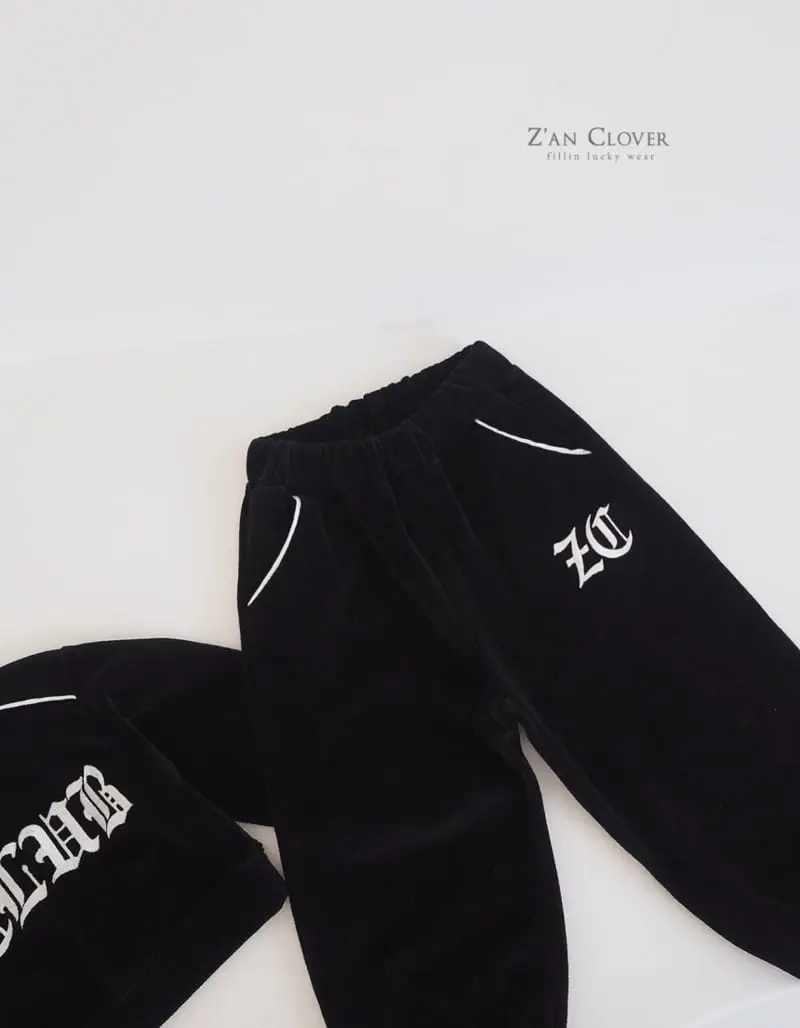 Zan Clover - Korean Children Fashion - #childofig - Big Logo Top Bottom Set - 4