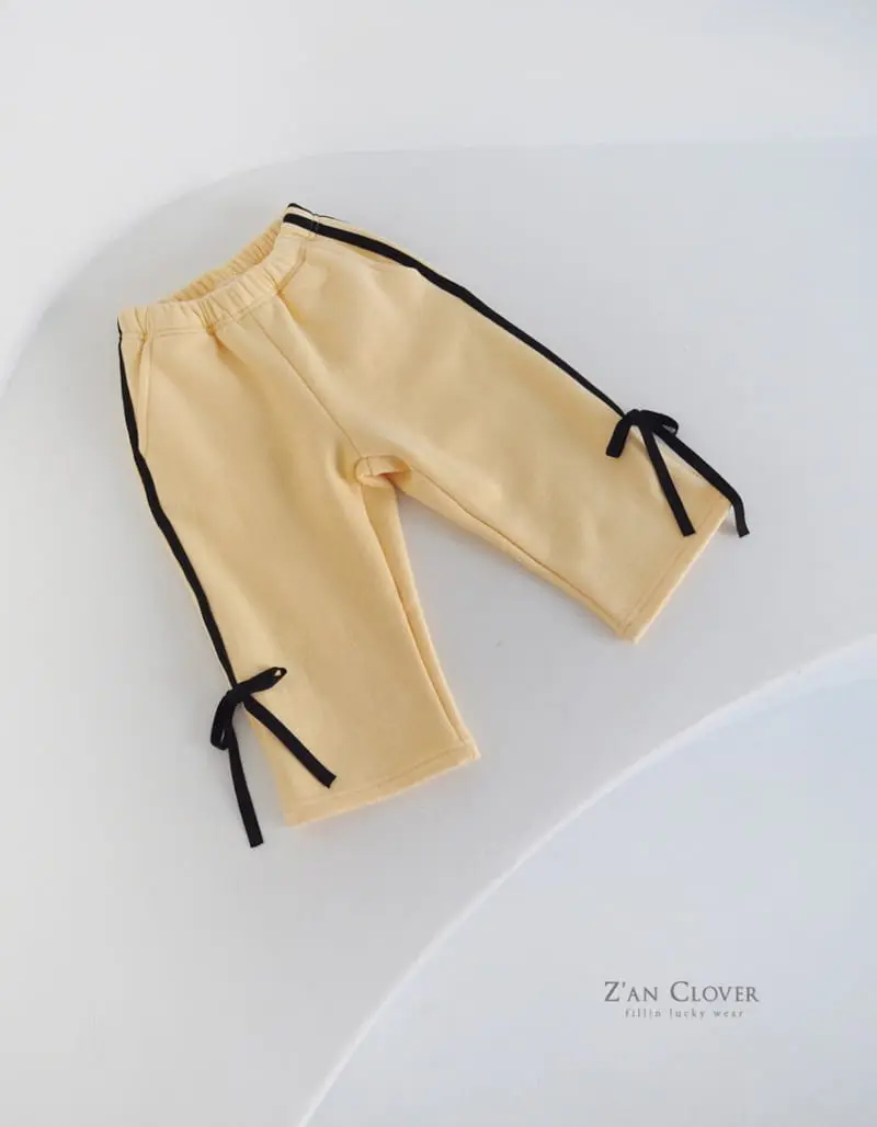 Zan Clover - Korean Children Fashion - #childrensboutique - Ribbon Pants - 2