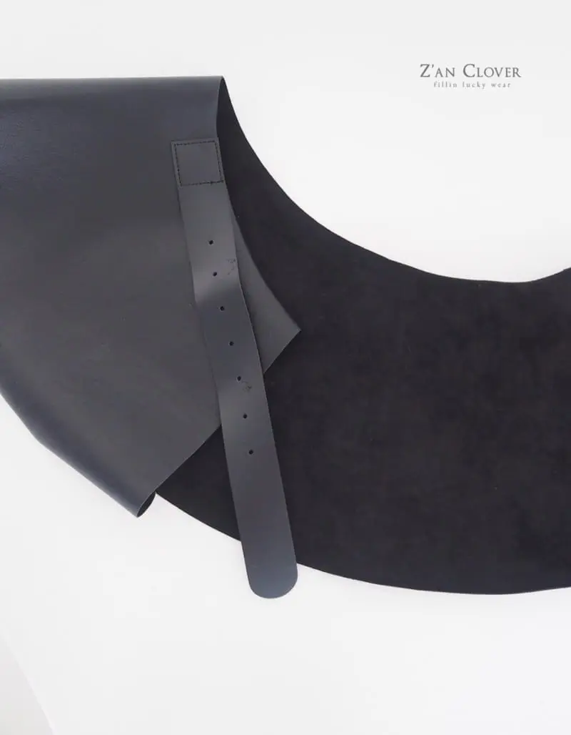 Zan Clover - Korean Children Fashion - #discoveringself - Leather Wrap Skirt - 4