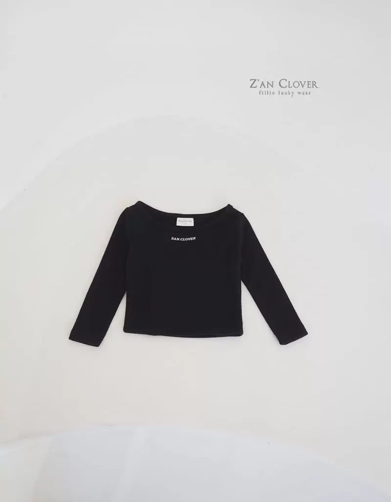 Zan Clover - Korean Children Fashion - #fashionkids - Wide U Neck Tee - 5