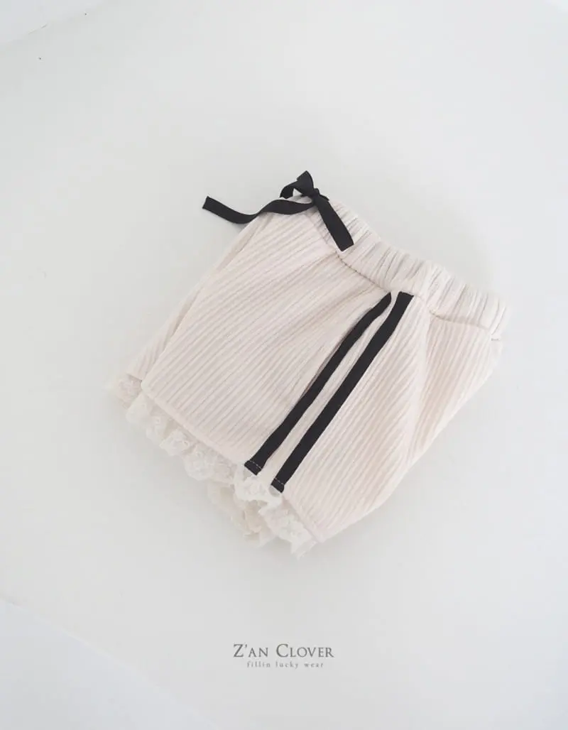 Zan Clover - Korean Children Fashion - #kidsstore - Lace Pants - 3